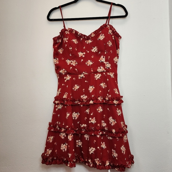 Francesca's Collections Dresses & Skirts - Francescas Blue Rain Floral Mini Dress size M